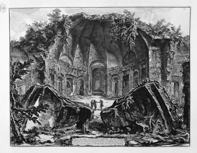 Remains of the Temple of the God Canopus in the Villa Adriana in Tivoli by Giovanni Battista Piranesi